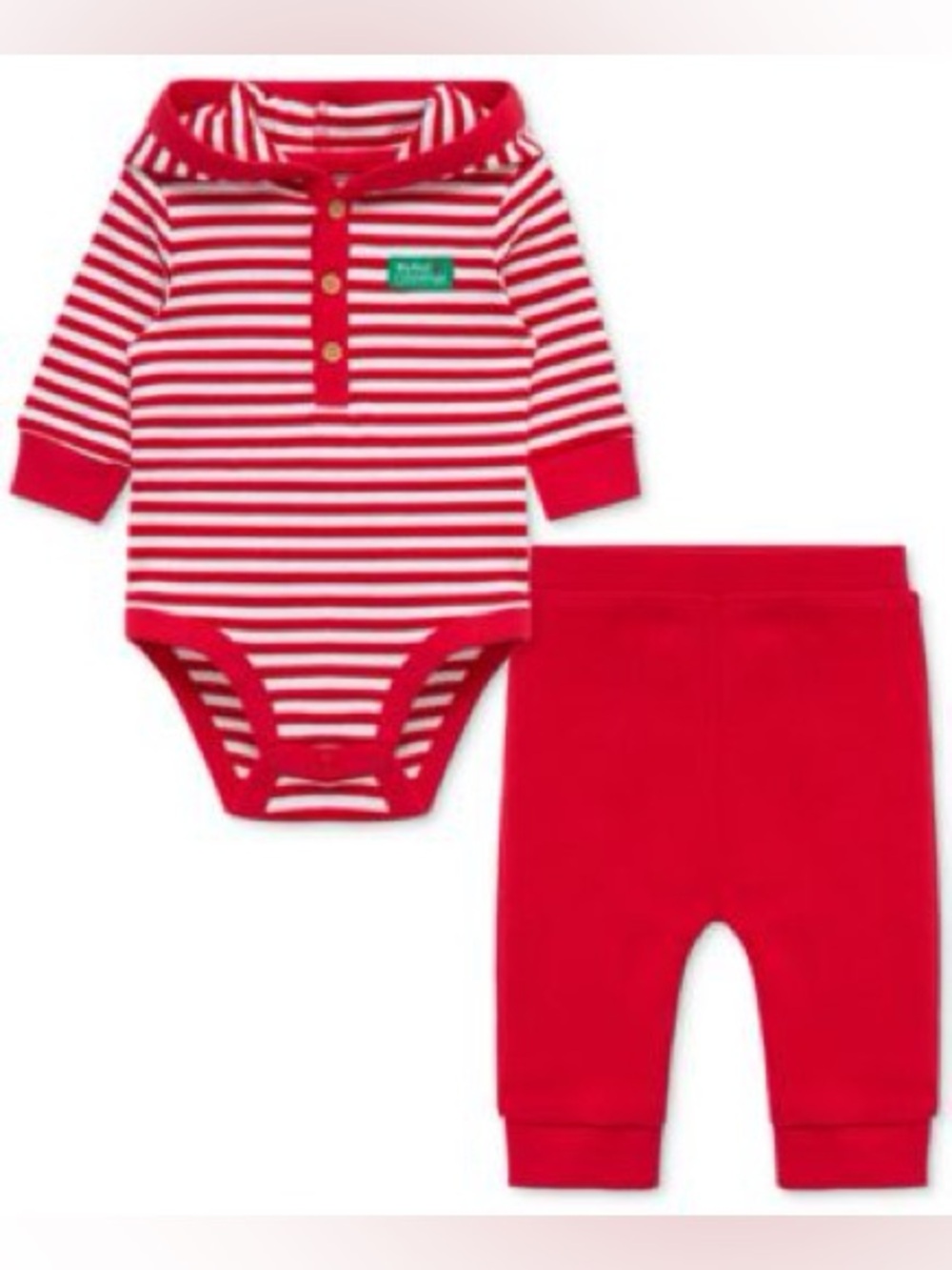 Little Me
Baby Boys' Santa Striped Hooded Bodysuit and Pants, 2-Piece Set